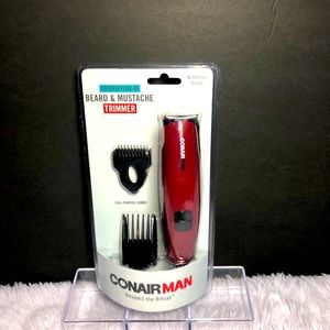 Conair GMT8RCS Beard and Mustache Trimmer - Red